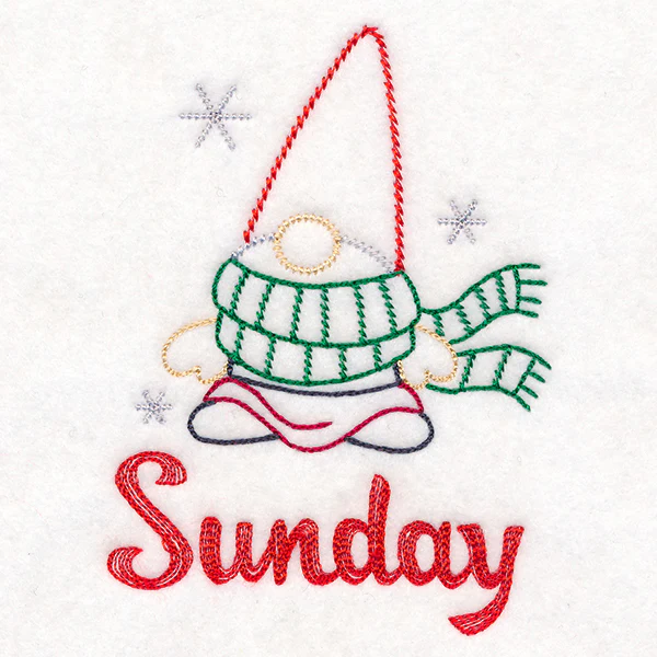Gnome with Scarf on Sunday (Vintage) - Image 5