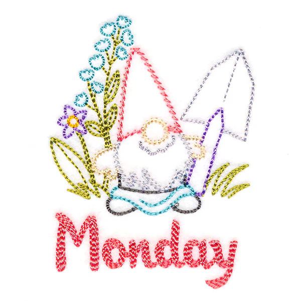 Gnome with Shovel on Monday (Vintage) - Image 2