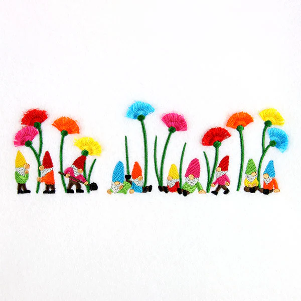 Gnomes and Flowers Border (Fringe) - Image 5