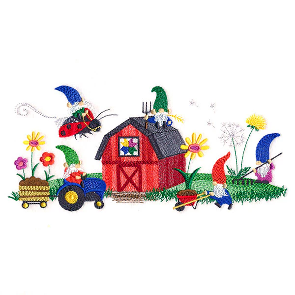 Gnomes on the Farm Border - Image 3