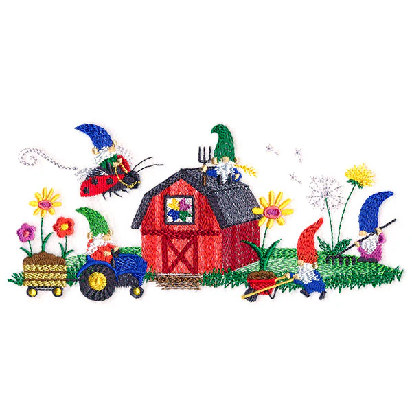 Gnomes on the Farm Border - Image 7