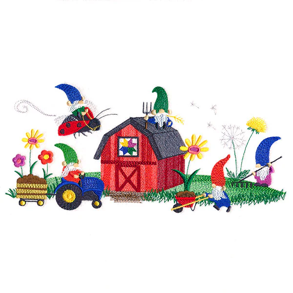 Gnomes on the Farm Border - Image 9