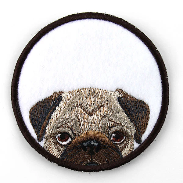 Go Fetch Pug Coaster (In-the-Hoop) - Image 2