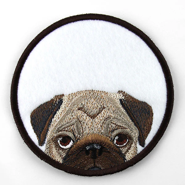 Go Fetch Pug Coaster (In-the-Hoop) - Image 4