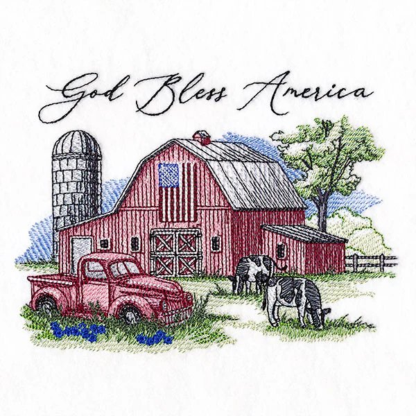 God Bless America Barn Scene - Image 3