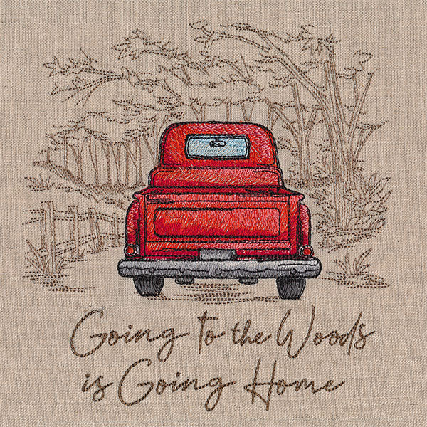 Going to the Woods Retro Truck - Image 2