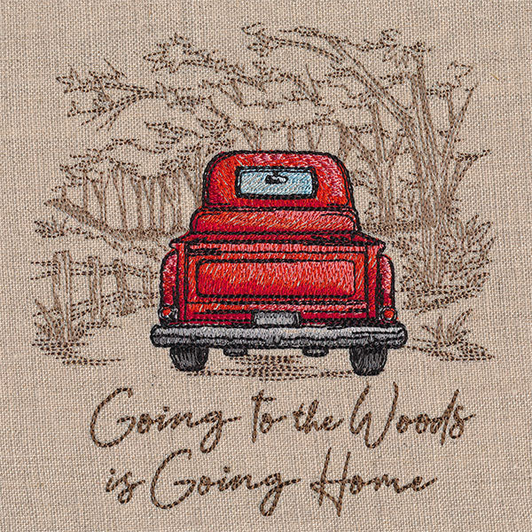 Going to the Woods Retro Truck - Image 4