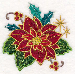 Gold-Dipped Poinsettia
