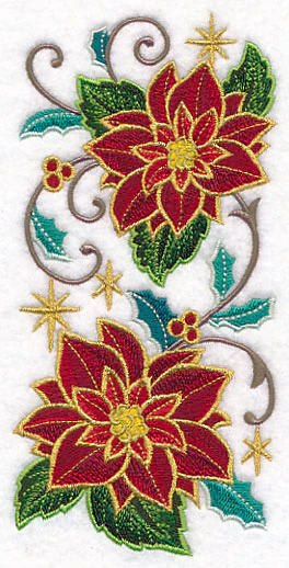 Gold-Dipped Poinsettia Spray - Image 4