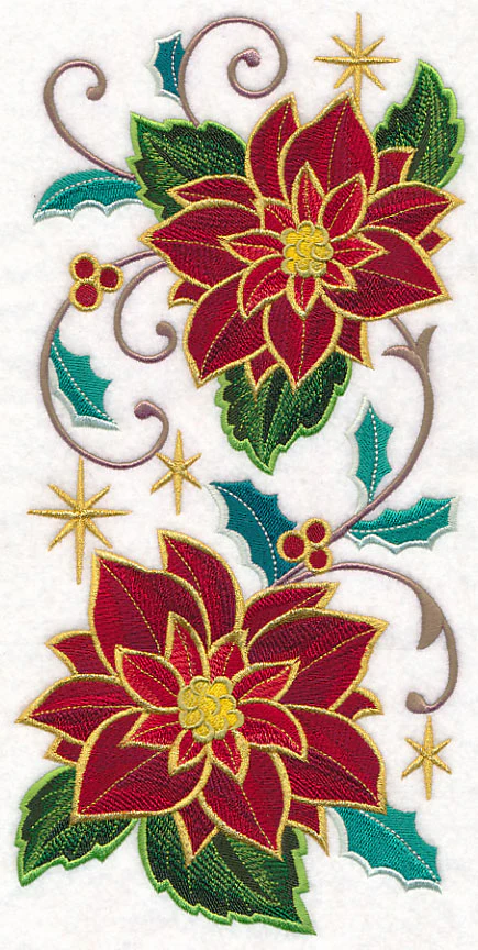 Gold-Dipped Poinsettia Spray - Image 5