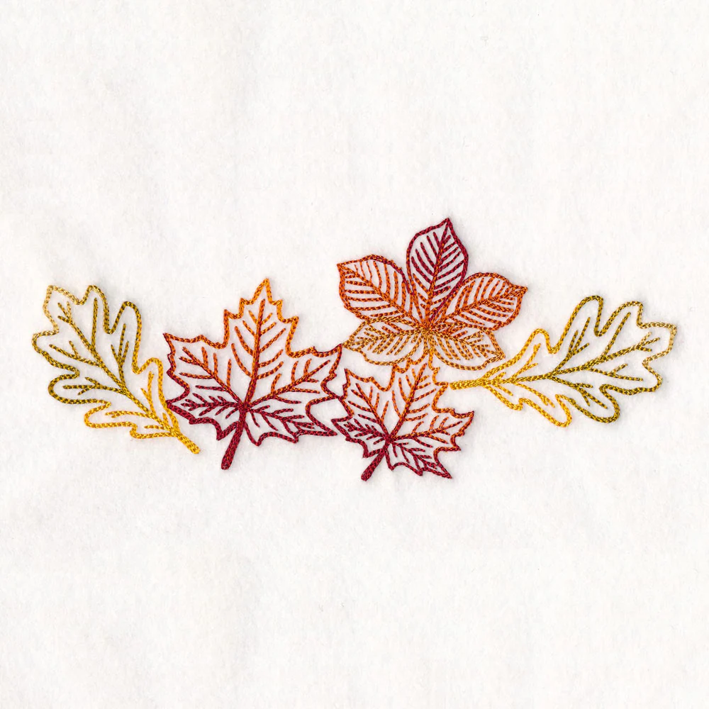 Golden Autumn Leaves Border - Image 4