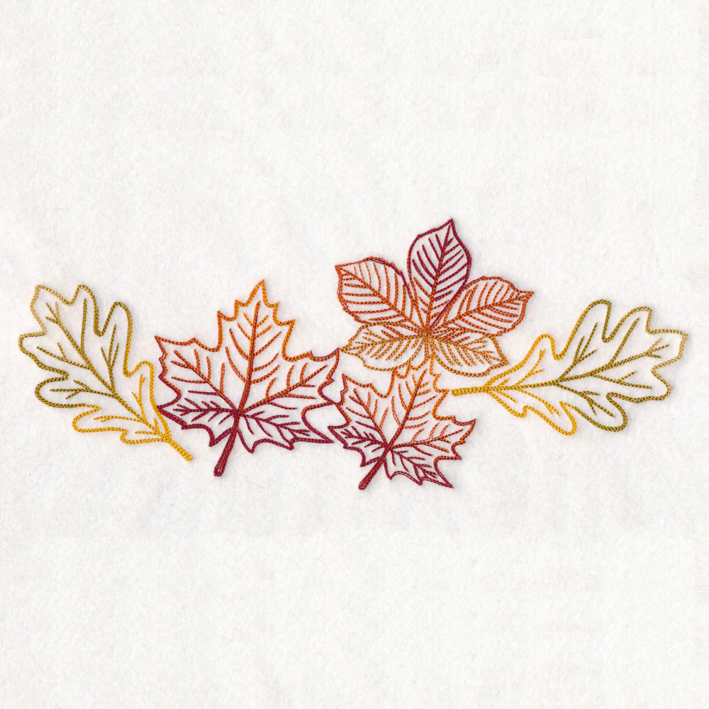 Golden Autumn Leaves Border - Image 6
