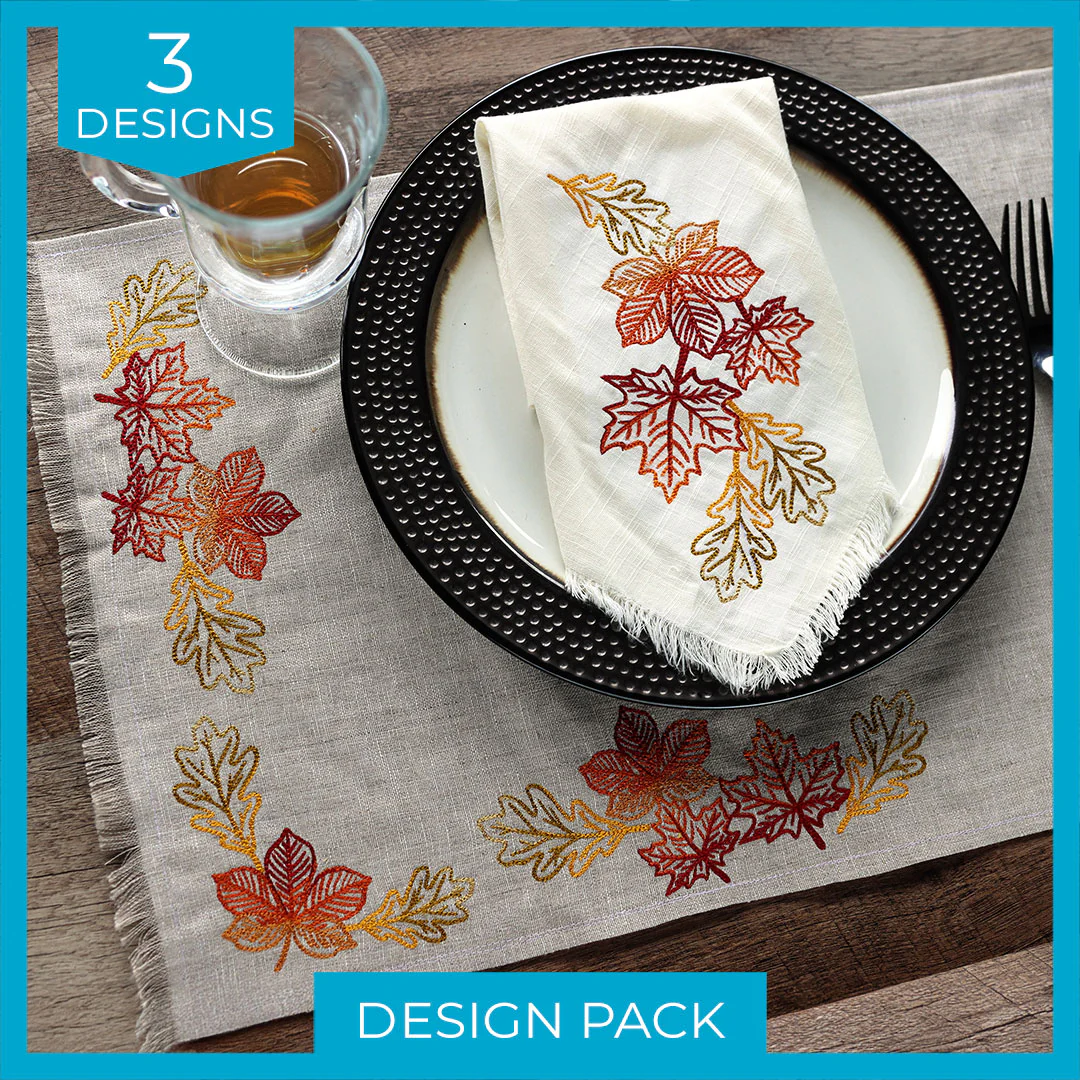 Golden Autumn Leaves Design Pack - Image 6
