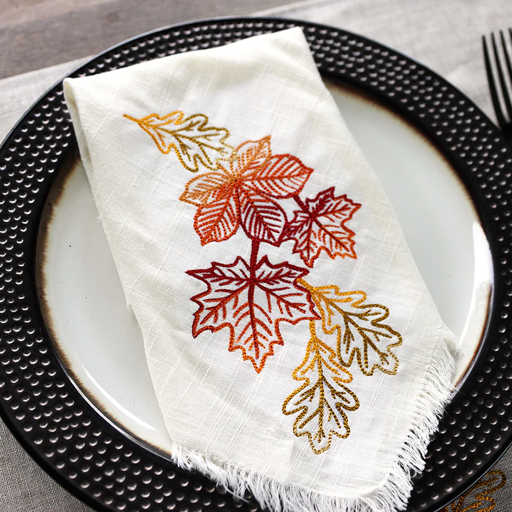 Golden Autumn Leaves Spray - Image 2