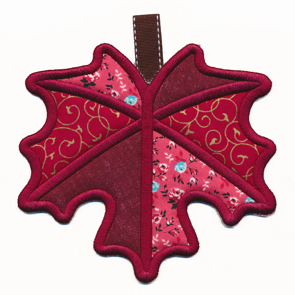 Golden Autumn Maple Leaf Trivet (In-the-Hoop) - Image 2