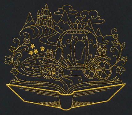 Golden Fairy Tale Carriage Scene - Image 3