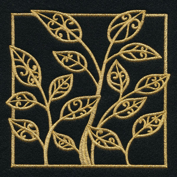Golden Garden Leafy Square - Image 3