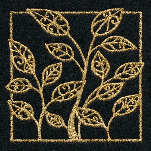 Golden Garden Leafy Square - Image 4
