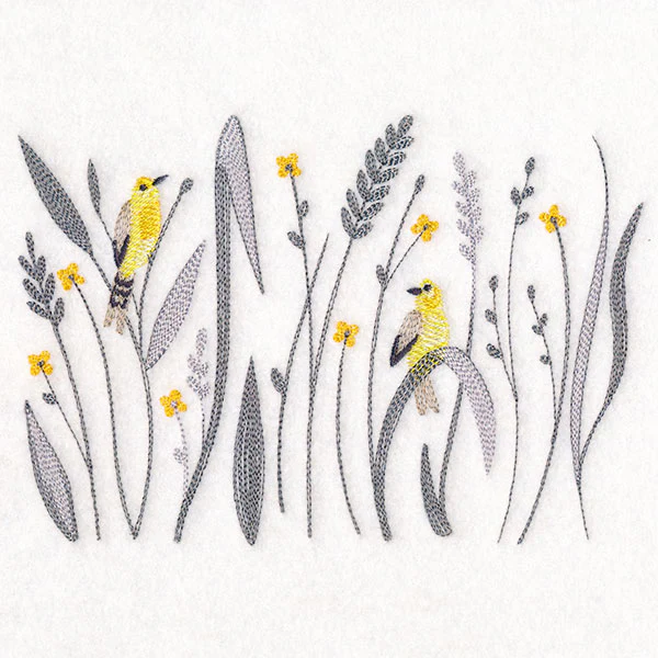 Goldfinch and Fields Border - Image 3