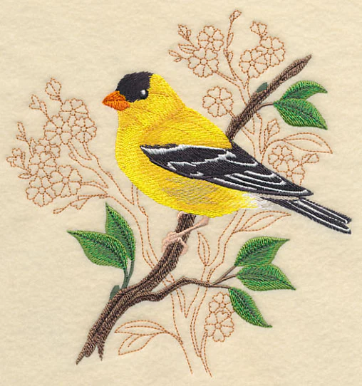 Goldfinch with Delicate Branches - Image 4