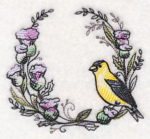Goldfinch Wreath in Watercolor - Image 5
