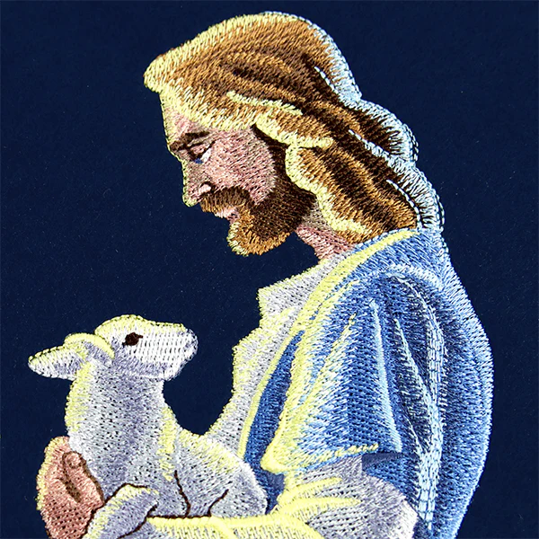 Good Shepherd Jesus with Lamb - Image 2