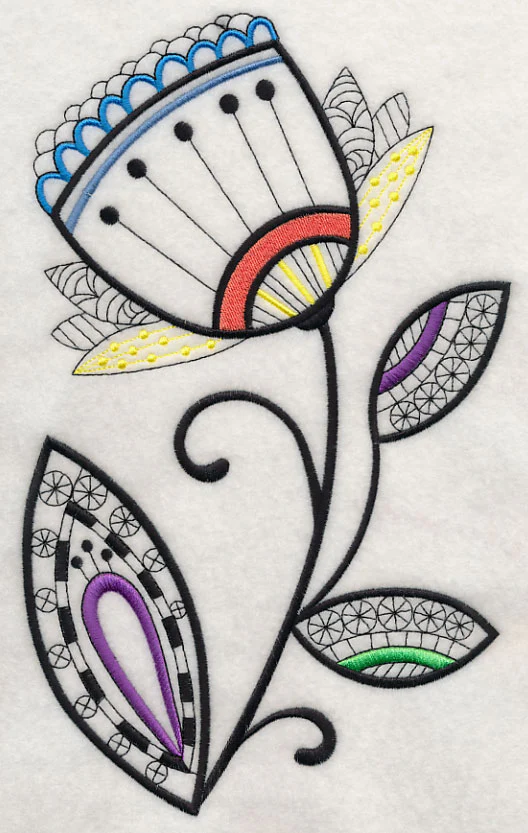 Graceful Blossom (Blackwork) - Image 5