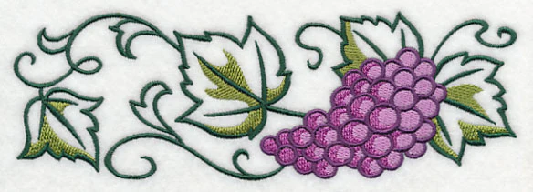 Graceful Grape Bunch Border - Image 3