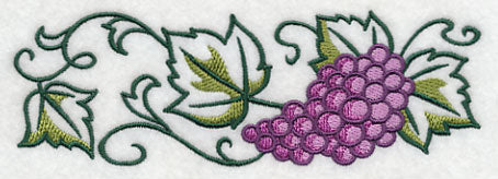 Graceful Grape Bunch Border - Image 4