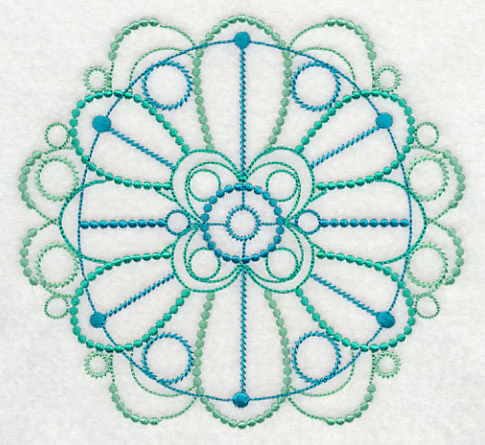 Graceful Medallion Circle (Candlewicking - Image 3