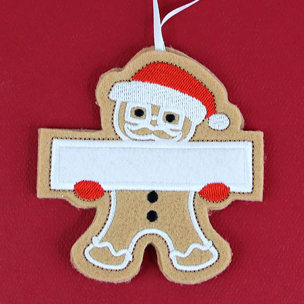 Grandfather Gingerbread Ornament (In-the-Hoop) - Image 4