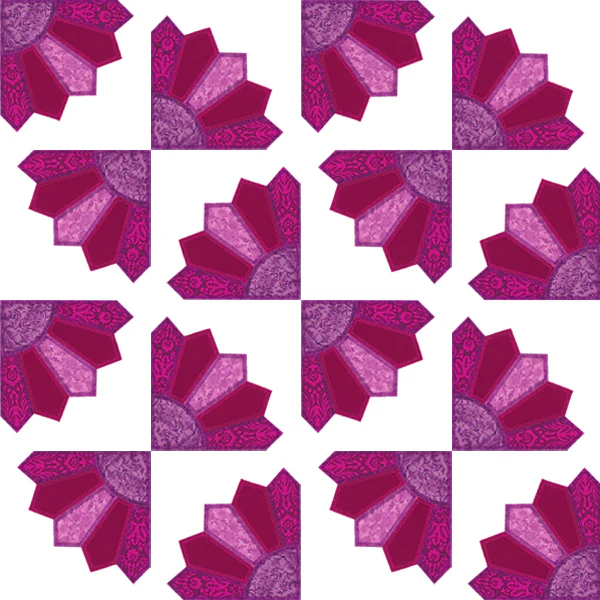 Grandmother's Fan Quilt Block (In-the-Hoop) - Image 2