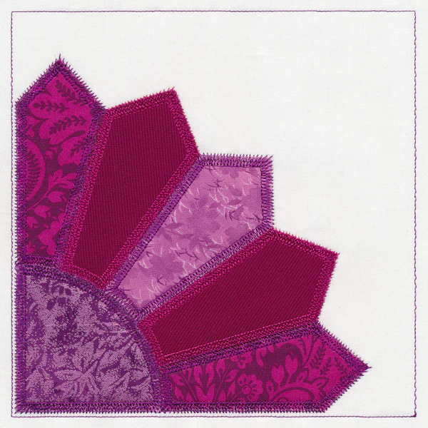 Grandmother's Fan Quilt Block (In-the-Hoop) - Image 3
