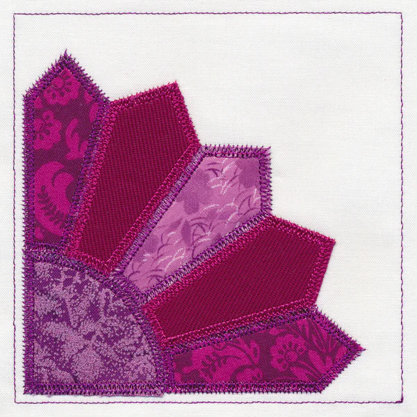 Grandmother's Fan Quilt Block (In-the-Hoop) - Image 7