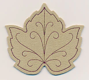 Grape Leaf Coaster (In-the-Hoop) - Image 2