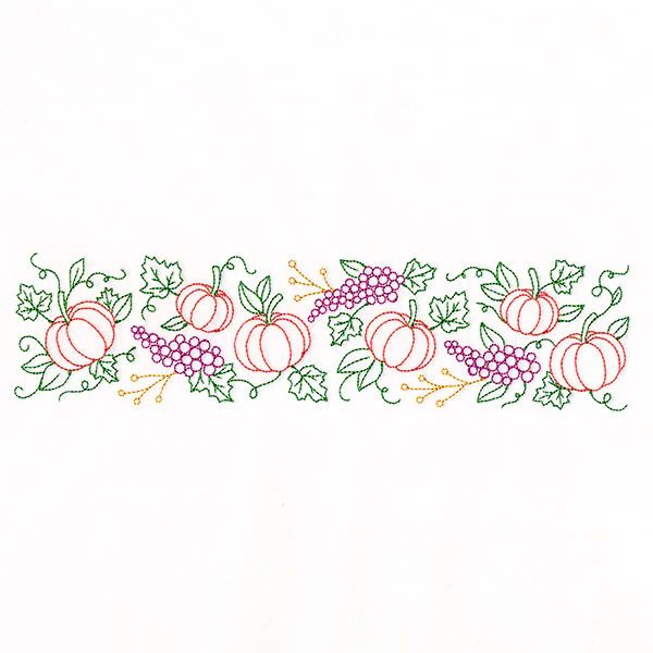 Grapes & Pumpkins Border - Image 3