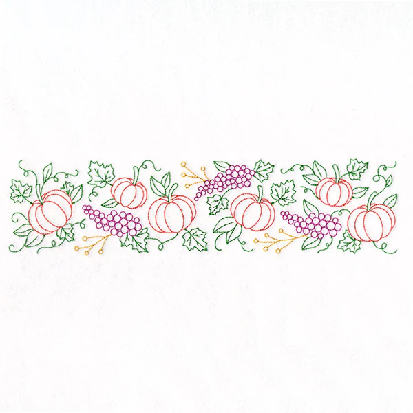 Grapes & Pumpkins Border - Image 9