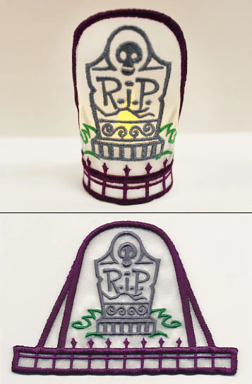 Graveyard Tea Light Wrap (In-the-Hoop) - Image 3
