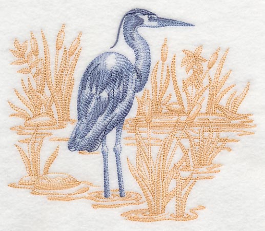 Great Blue Heron Scene (Toile) - Image 2