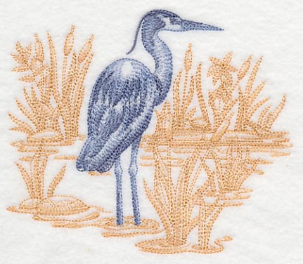 Great Blue Heron Scene (Toile) - Image 3