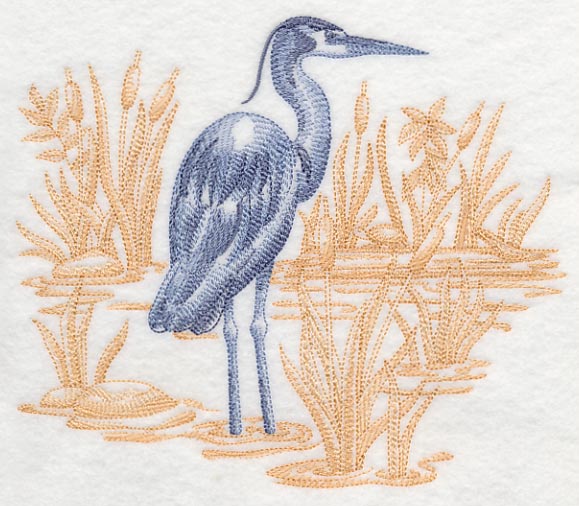 Great Blue Heron Scene (Toile) - Image 4