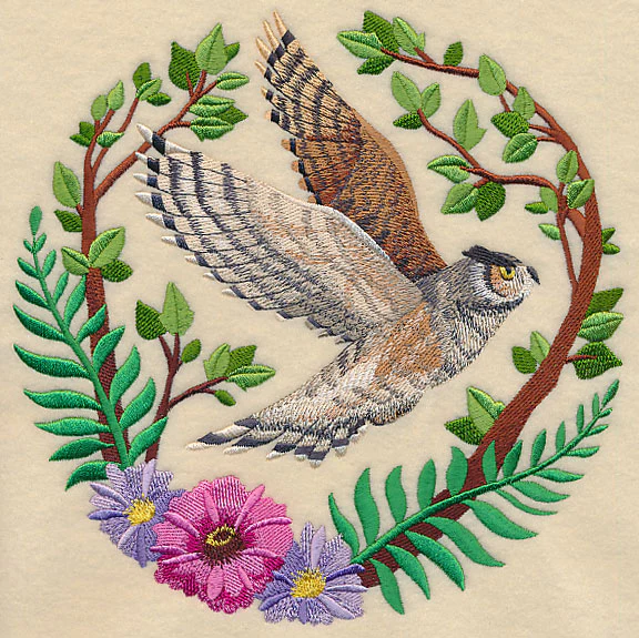 Great Horned Owl Scene - Image 2