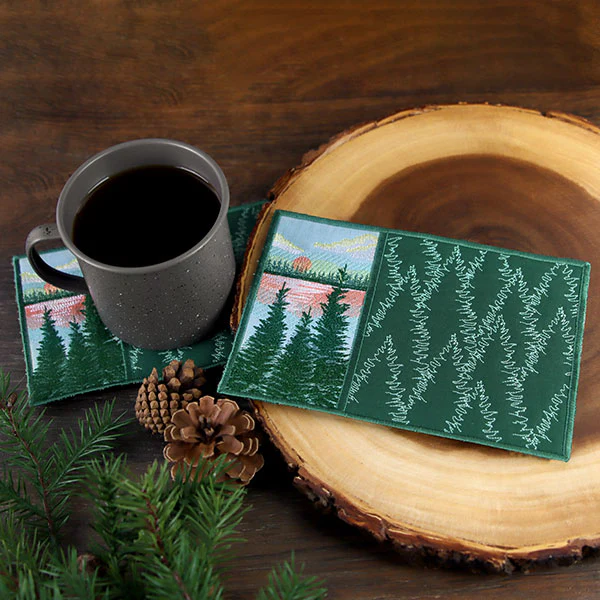 Great Outdoors Mug Rug (In-the-Hoop) - Image 5