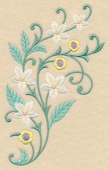 Greenery and Blossoms Spray - Image 3