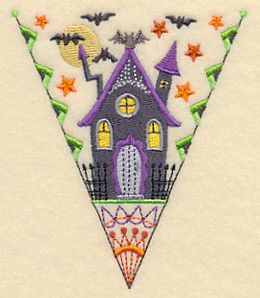 Halloween Bunting - Haunted House - Image 3