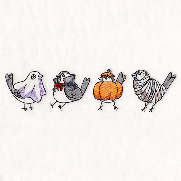 Halloween Chickadee Border - Image 4