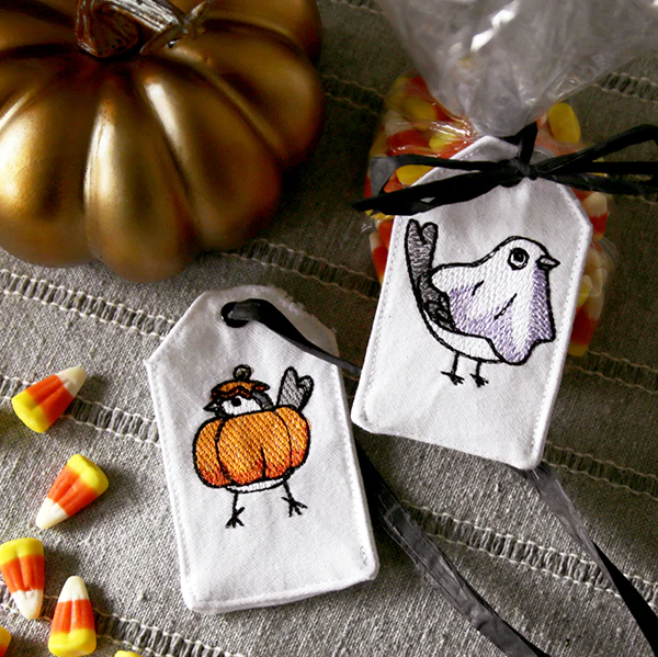 Halloween Chickadee - Ghost - Image 8