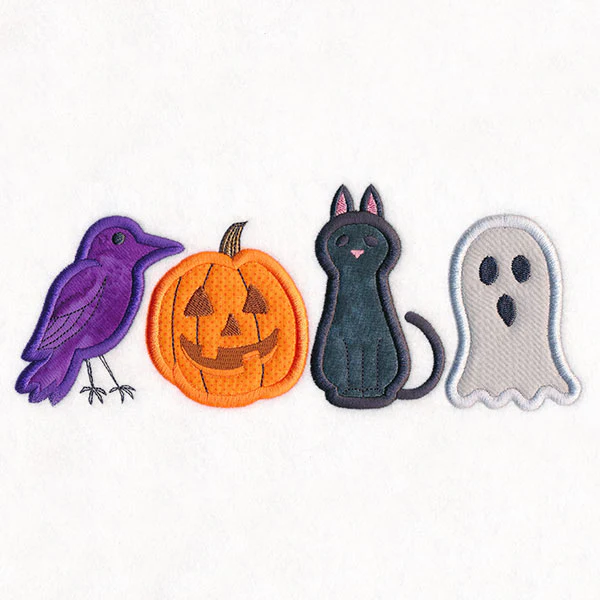 Halloween Friends Border (Applique) - Image 2