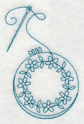 Hand Embroidery Hoop 1 (Redwork) - Image 2
