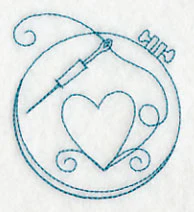 Hand Embroidery Hoop 2 (Redwork)